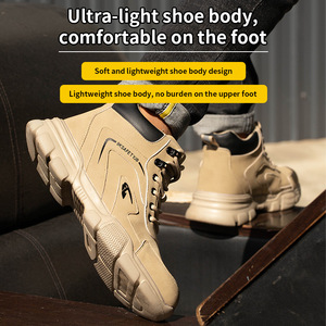 Calzado de Seguridad para Hombre, con Puntera de Acero, Antipinchazos, para Trabajo, Protección Laboral, para Todas las Temporadas - Product Image 2