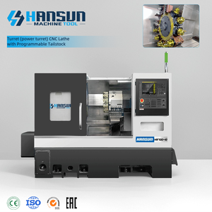 Torno CNC de 10 Pulgadas de Buena Calidad con Torreta Servoaccionada y Contrapunto - Product Image 1