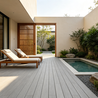 Planches de terrasse en composite co-extrudé WPC écologiques pour revêtements de sol extérieurs