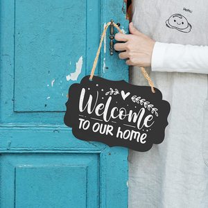 Wooden Double-Sided Hanging Blackboard 25x35cm Creative Decoration For Classroom Or Shop Display Memo <b>Board</b> - Product Image 2