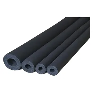 Flex 6mm-40mm NBR Black Pipe Foam Insulation Polyethylene Lagging Tubing Pipe Insulation