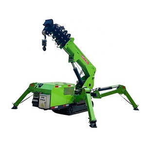 Derek perayap laba-laba dipasang truk, 3 <span class=keywords><strong>ton</strong></span> 10m 8ton 20m untuk penggunaan konstruksi - Product Image 1