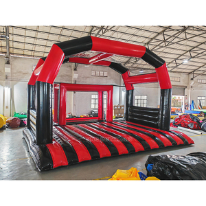 But de football gonflable d'extérieur 26'x19' avec tente de protection pour les enfants et les adultes, jeux de tir de Sino Inflatables - Product Image 2