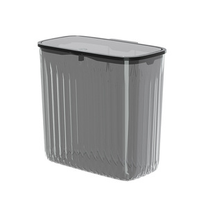 Rectangular Trash Can With Snap On Lid Large Capacity Waterproof Sealed Odor Proof For Bathroom Home Use - Product Image 5