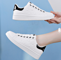 Chaussures de sport plates décontractées en EVA pour femmes et dames, à prix de gros, avec empeigne en cuir