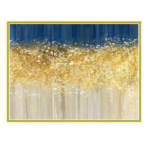 Peintures murales de paysages modernes personnalisées en 3D, dorées et scintillantes, en toile acrylique écologique, impression numérique UV/offset - Product Image 5