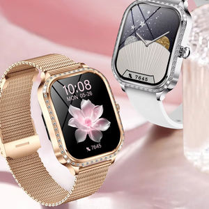 Montre connectée DF MK88 2025 avec appels Bluetooth, suivi de la santé féminine, modes multisports, montre élégante pour femmes avec diamants - Product Image 2