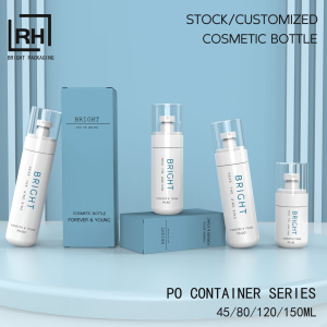 Bouteille en plastique transparente PET de 100/120/150 ml pour produits cosmétiques, avec pulvérisateur, distributeur de lotion, flacon d'essence avec pompe - Product Image 1