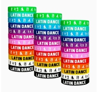 Muñequera de silicona con logotipo para baloncesto y baile deportivo de marca personalizada