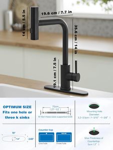 Одноручный кухонный кран из нержавеющей стали - Product Image 6