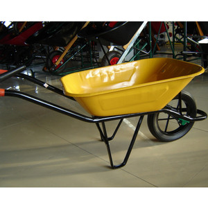 <span class=keywords><strong>Carretilla</strong></span> de Construcción de Acero WB6400 con <span class=keywords><strong>Rueda</strong></span> Neumática - Verde Oscuro - Product Image 4