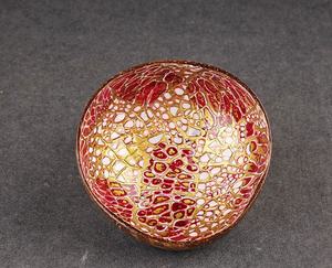 Arts et métiers faits à la main bols et cuillères en bois de noix de coco polis (lot de 2) - Product Image 6