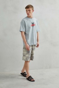 Camiseta Unisex de Algodón, Corte Regular, Casual, Transpirable, con Diseño AUDIO en Color Gris - Product Image 4