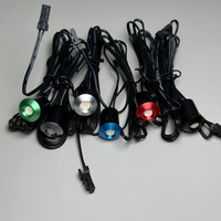Mini projecteur LED encastré 12V 0,7W par pièce, faisceau 35 degrés, Ra>95, couleurs Rouge, Bleu, Vert, Blanc Chaud, Blanc Naturel, Blanc Pur pour armoire