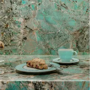 Quartzito亚马逊绿色石英岩板石材厨房台面亚马逊绿色石英岩桌面