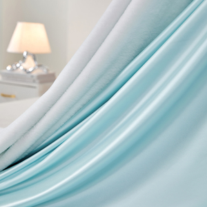 Nueva Manta Refrescante de Seda de Hielo con Pelo de Conejo, Superventas, Textil para el Hogar, Colcha de Color Liso, Transpirable, Edredón de Verano - Product Image 4