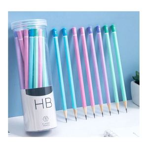 Lápices de Madera Hexagonales HB Sin Sacapuntas, Grafito de Escritura Suave con Minas de Color para Dibujar, Pintar, Bodas, Fiestas, Juego en Caja - Product Image 3