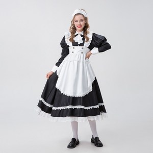 Uniforme giapponese a maniche lunghe bianco e nero bel vestito britannico maggiordomo classico Costume Cosplay da cameriera - Product Image 2