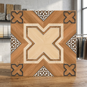 Carreaux de sol en céramique noirs brillants 400x400mm, en porcelaine émaillée vitrifiée, pour salon, design intérieur de la maison - Product Image 6