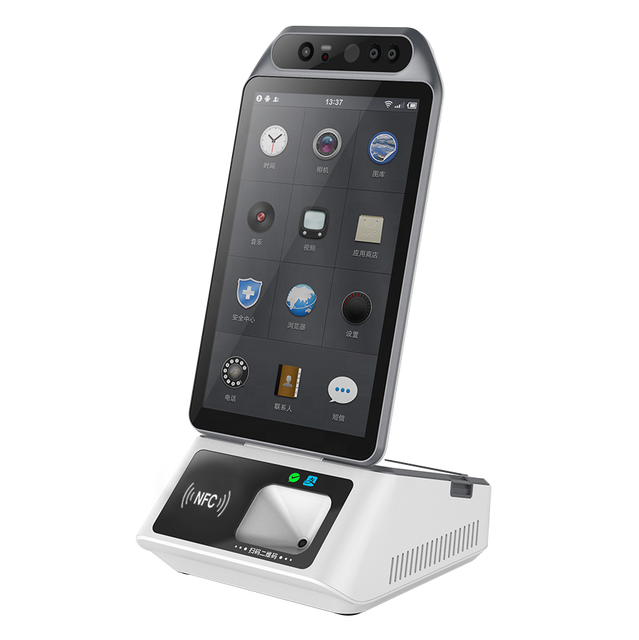 Desktop Kiosk Android Pos Terminal with 58mm Printer NFC Barcode Reader Payment Terminal