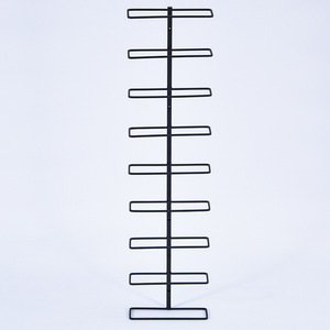 Étagère <span class=keywords><strong>à</strong></span> <span class=keywords><strong>verres</strong></span> <span class=keywords><strong>à</strong></span> vin rouge en acier réglable <span class=keywords><strong>à</strong></span> 9 niveaux, <span class=keywords><strong>suspendue</strong></span>, en métal - Product Image 2