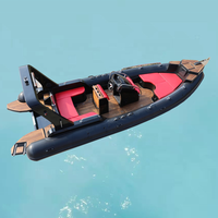 Bateau gonflable rigide en aluminium, vitesse de pêche en PVC, hors-bord, moteur Hypalon, pour loisirs, yatch, * 7m