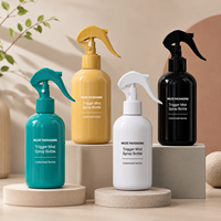 Bouteille pulvérisateur à gâchette en plastique PET 300 ml avec logo personnalisé, finition givrée brillante, pour soins capillaires, vaporisateur à fine brume, flacon cosmétique vide pour soins de la peau