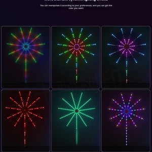 ไฟ LED RGB แบบขายส่ง ควบคุมผ่านแอพ/รีโมท ซิงค์เพลงได้ แสงไฟแบบไหลเหมือนดอกไม้ไฟ แรงดัน 5V สำหรับตกแต่ง - Product Image 6