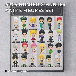โมเดลอนิเมะ Hunter <span class=keywords><strong>x</strong></span> Hunter ชุด 6 ตัว ของเล่นฟิกเกอร์ PVC แอคชั่นฟิกเกอร์ โกน-ฟรีคส์ คิลัว โซลดิค คุราปิกะ สำหรับเด็กอายุ 14 ปีขึ้นไป - Product Image 2