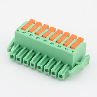 Bloques de Terminales de Latón de 8P con Conector de 3.5mm, 300V 10A, Conectores para PCB