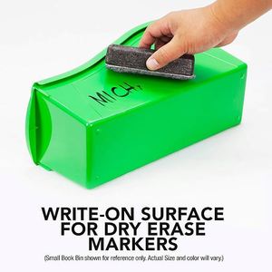 Plastic Multifunctional <b>Book</b> Bins Interlocking Plastic Organizer for Classroom Back to <b>School</b> File Organizer <b>Book</b> Organizer - Product Image 2