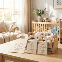 Séparateurs de placard en bois personnalisés, étiquettes de rangement pour penderie pour le tri des vêtements d'enfants, accessoires de rangement pour placard de chambre d'enfant
