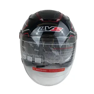 Zhejiang-casco de motocicleta de media cara, con visera interior de humo