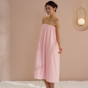 Pink Plaid Microfiber Shower Skirt Set, Quick Dry Spa <strong>Wrap</strong> <strong>Towel</strong> for Women Girls Dorm Home - Product Image 3