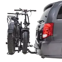 Araba SUV kamyon ağır ağırlık kapasitesi 2-Bike katlanabilir Platform stil 2 "Hitch monte bisiklet raf taşıyıcı
