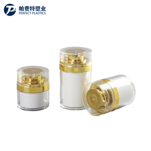 30g 50g 100g barattolo di crema airless in plastica barattolo di lusso a doppio strato design confezione cosmetica per la cura della pelle per siero crema viso - Product Image 1