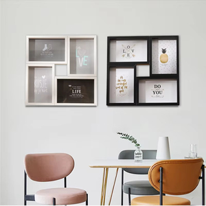 Factory Wholesale Wooden Family Wall <b>Mounting</b> Multi 4 Collage Photo <b>Frames</b> Wooden Collage Picture <b>Frame</b> - Product Image 6
