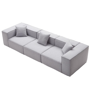 Canapé de salon de haute qualité, design simple, <span class=keywords><strong>gris</strong></span>, modulaire et compressible - Product Image 3