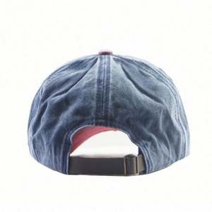 Casquette de baseball unisexe personnalisable pour l'extérieur, avec logo brodé 3D, en toile vintage vieillie, polyester/coton, et boucle métallique - Product Image 6