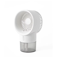 OEM Mini batterie USB personnalisée Refroidisseur d'air en plastique Portable Home Dortoir Eau Réfrigération Ventilateur de pulvérisation Table pour usage domestique