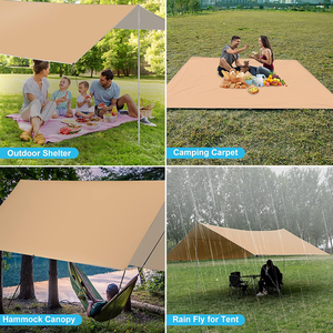 Logotipo personalizado portátil Picnic <span class=keywords><strong>sombra</strong></span> lona grande refugio carpas FlySheet Camping Fly Sheet - Product Image 6
