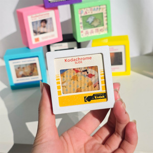 Mini Photo <b>Frame</b> Square Xiang <b>Embroidery</b> Silk Handmade Decorative Keychain for Home Party Gift Table Stand Photo <b>Frame</b> - Product Image 3