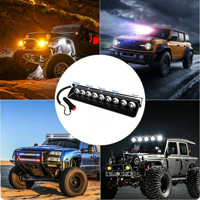 Nueva Luz Estroboscópica Delantera para Coche F1 con 9 LED y Ventosa, Luz de Pala, Luz de Limpieza, Luz Estroboscópica, Luz de Seguridad