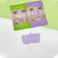 Masque en feuille personnalisé aux herbes pour le contrôle du sébum et le nettoyage des pores, soin réducteur de pores en 2 étapes, bande apaisante anti-points noirs