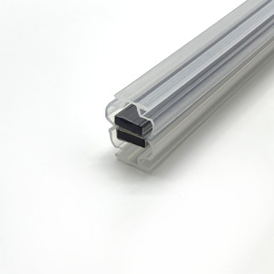 Tira de sellado de borde de plástico transparente impermeable, tapón de <span class=keywords><strong>ducha</strong></span>, puerta de vidrio, sello magnético de PVC, venta al por mayor - Product Image 5
