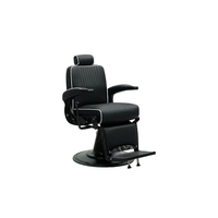 Fauteuil de Barbier Hydraulique Premium Qunpeng Noir – Chaise de Coiffure Inclinable pour Salon et Barbershop