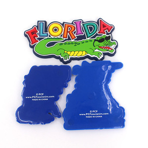 Imán de Refrigerador de Goma Suave de PVC Personalizado, Mapa de Florida, Regalo de Recuerdo en 3D - Product Image 5