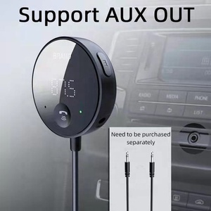 Receptor de Audio inalámbrico con <span class=keywords><strong>Bluetooth</strong></span>, Kit de manos libres para coche, transmisor FM, reproductor MP3, USB, potencia AUX, 3,5mm, TF, música - Product Image 4