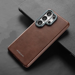 Fundas Magnéticas de Piel Sintética para Teléfono Móvil Samsung S26 S23 S24 Ultra S25 Plus S23 FE, con Carga Inalámbrica y Protección Contra Impactos - Product Image 1