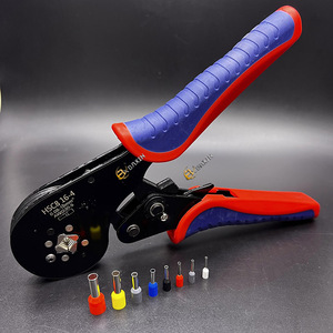 Новый 2024 <span class=keywords><strong>HSC8</strong></span> 16-<span class=keywords><strong>4</strong></span> проводной клеммный кабельный наконечник саморегулируемый квадратный ручной обжимной инструмент для 0,08-16 мм2 30-5AWG - Product Image 1
